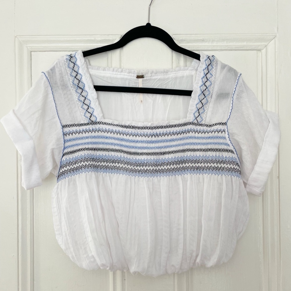 Free People wandering skies crop